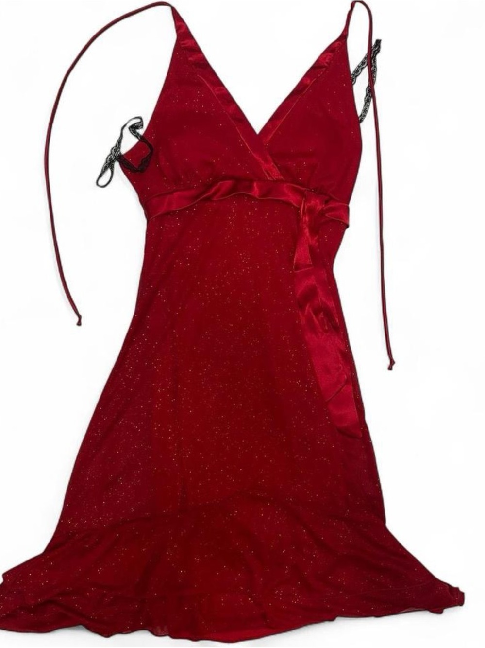 Jessica Red Sparkly Dress